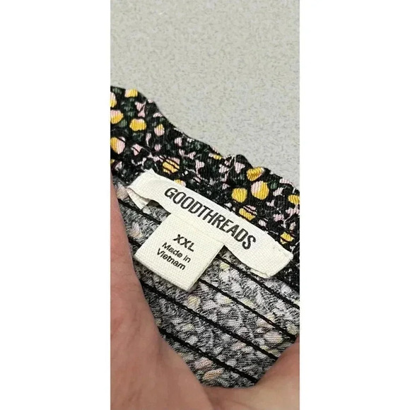 GOODTHREADS WOMENS SIZE XXL SCOOP NECK STRETCHY PUFFY SHOULDERS BLOUSE - Picture 7 of 10